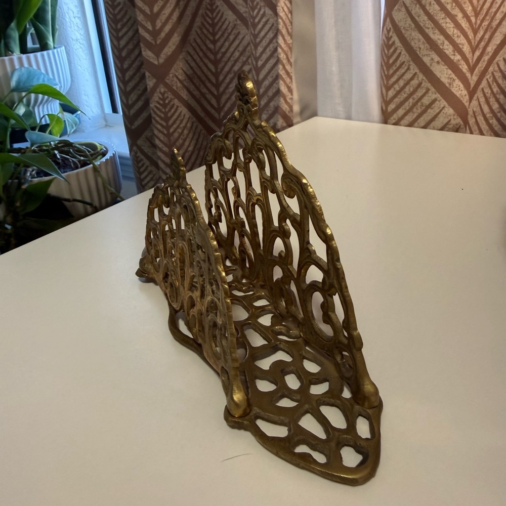 Vintage Brass Letter Holder - Picture 2 of 9